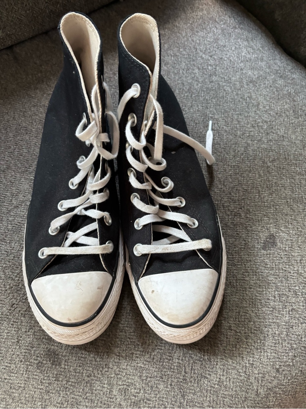 Converse Black and White Women's High-Top Sneakers